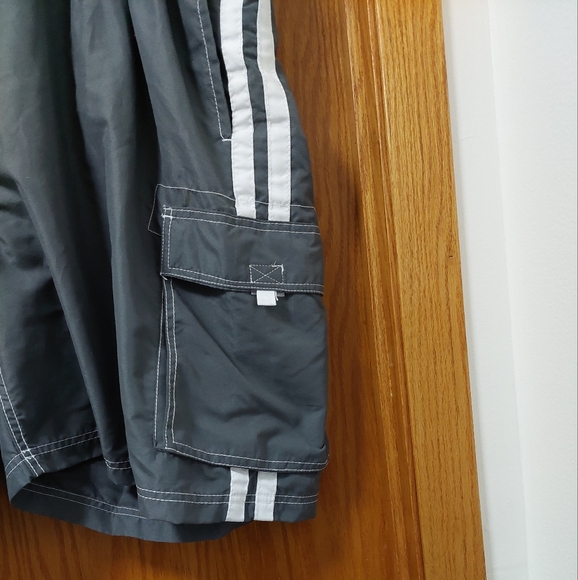 Men's 4X Kani Gray Swim Trunks - Picture 4 of 6